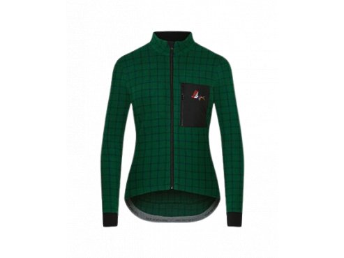 Dámský fleecový cyklo dres SOLANGE Green Garden Zelená zahrada