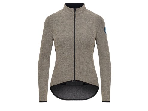 Dámský cyklistický dres s dlouhým rukávem MERINO MARGUERITE Cream Krémová