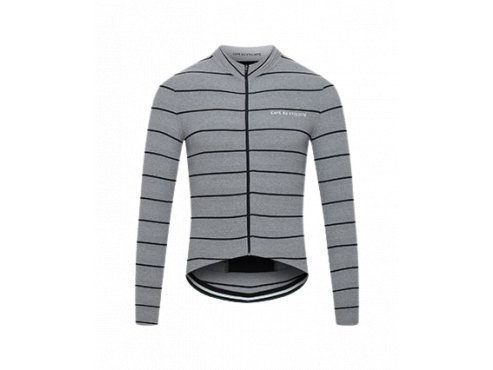 Pánský cyklo dres s dlouhým rukávem MELANIE Heather Grey Šedý vřes