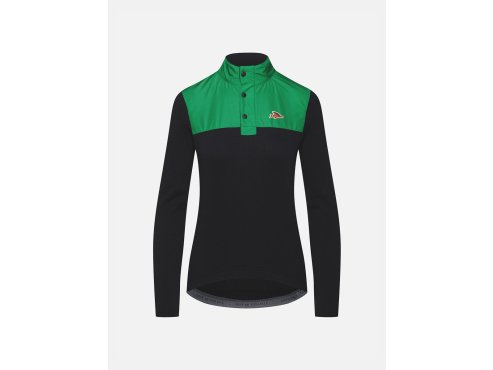 Dámský cyklo dres s dlouhým rukávem FAUSTINE Forest Black Černý les