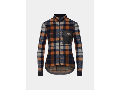 Dámský fleecový cyklo dres SOLANGE Navy Orange Námořnická modrá s oranžovou