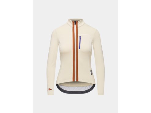 Dámský cyklo dres s dlouhým rukávem AUDAX LORENNE Chalk Křída