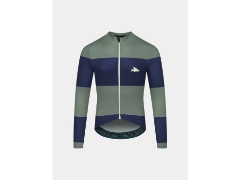 Pánský cyklistický dres pro vysoké intenzity RACE CONSTANCE Navy Scots Pine Námořnická modrá a borovice lesní