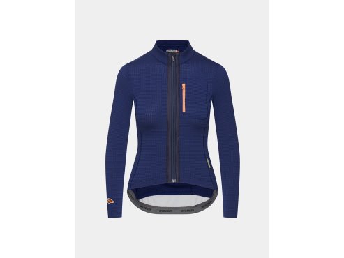 Dámský cyklo dres s dlouhým rukávem AUDAX LORENNE Navy Námořnická modrá