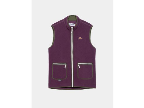 Volnočasová fleecová vesta CYRIELLE UNISEX Quetsche Purple Fialové sevření
