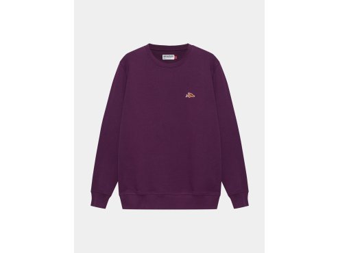 Mikina z bavlny MARLENE RIDE WITH FRIENDS UNISEX Quetsche Purple Fiolové sevření