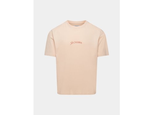 Bavlněné tričko s krátkým rukávem COL SA CALOBRA UNISEX SAND Písková