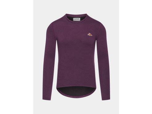 Pánské funkční triko s dlouhým rukávem JUDITH Quetsche Purple Fialové sevření
