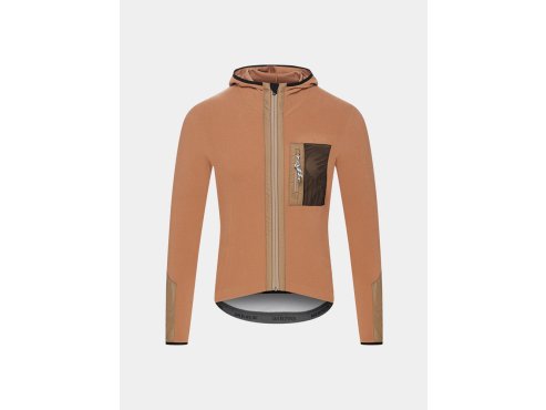 Pánský cyklistický dres s dlouhým rukávem AUDAX INGRID V2 Cashew Kešu