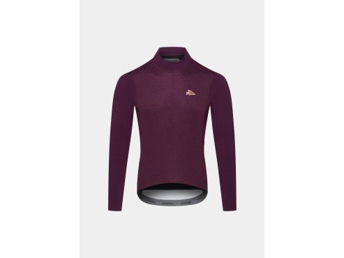 Pánský cyklistický dres s dlouhým rukávem AUDAX LYDIA Quetsche Purple Fialové sevření