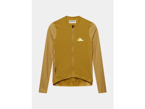 Pánský cyklo dres pro vysoké intenzity RACE ANDREA Golden Olive Zlatá oliva