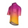 Pánský cyklo dres FLEURETTE Shaded Stínovaná fialovo žlutá