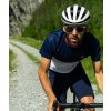 CAFÉ DU CYCLISTE - pánské cyklistické dresy - cyklodres BETTY GRAVEL námořní modrá a bílá