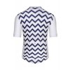 Pánský cyklo dres MICHELINE Zig Zag Navy Námořní modrá
