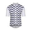 Pánský cyklo dres MICHELINE Zig Zag Navy Námořní modrá