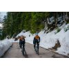 CAFÉ DU CYCLISTE - dámské cyklistické vesty - vesta Merino WOMEN'S ALBERTINE námořní modrá a zlatá