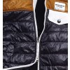 CAFÉ DU CYCLISTE - dámské cyklistické vesty - vesta Merino WOMEN'S ALBERTINE námořní modrá a zlatá