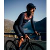 Pánský cyklo dres s dlouhým rukávem CLEMENCE Navy Námořní modrá