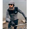 Pánský cyklo dres s dlouhým rukávem vlněný ALPHONSINE Black Černá