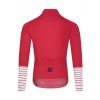 Pánský cyklo dres s dlouhým rukávem MERINO AUDAX ARLETTE Poppy Red Červený mák