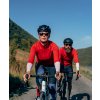 Dámský cyklo dres s dlouhým rukávem MERINO AUDAX ARLETTE Poppy Red Červený mák