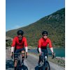 CAFÉ DU CYCLISTE - dámské cyklistické dresy - cyklodres s dlouhým rukávem Merino WOMEN'S ARLETTE Audax červená