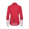 Dámský cyklo dres s dlouhým rukávem MERINO AUDAX ARLETTE Poppy Red Červený mák