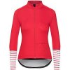 Dámský cyklo dres s dlouhým rukávem MERINO AUDAX ARLETTE Poppy Red Červený mák