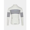 Pánský cyklo dres s dlouhým rukávem MERINO CLAUDETTE White bílá