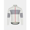 Pánský cyklo dres s dlouhým rukávem MERINO CLAUDETTE White bílá
