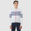 Pánský cyklo dres s dlouhým rukávem MERINO CLAUDETTE White bílá