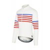 Pánský cyklo dres s dlouhým rukávem MERINO CLAUDETTE Charlie White bílá