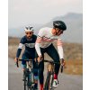 CAFÉ DU CYCLISTE - pánské cyklistické dresy - cyklodres s dlouhým rukávem Merino CLAUDETTE Charlie bílá