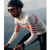 Pánský cyklo dres s dlouhým rukávem MERINO CLAUDETTE Charlie White bílá