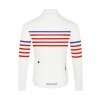 Pánský cyklo dres s dlouhým rukávem MERINO CLAUDETTE Charlie White bílá
