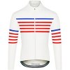 Pánský cyklo dres s dlouhým rukávem MERINO CLAUDETTE Charlie White bílá