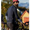 Pánský cyklo dres s dlouhým rukávem MERINO AUDAX ARLETTE Navy Námořní modrá