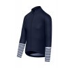 Pánský cyklo dres s dlouhým rukávem MERINO AUDAX ARLETTE Navy Námořní modrá