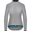 Dámský cyklistický dres s dlouhým rukávem MERINO MARGUERITE Grey šedá
