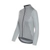 Dámský cyklo dres s dlouhým rukávem MERINO AUDAX IRMA Silver Grey Šedo stříbrná