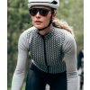 Dámský cyklo dres s dlouhým rukávem MERINO AUDAX IRMA Silver Grey Šedo stříbrná