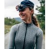 Dámský cyklo dres s dlouhým rukávem MERINO AUDAX IRMA Silver Grey Šedo stříbrná