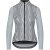 Dámský cyklo dres s dlouhým rukávem MERINO AUDAX IRMA Silver Grey Šedo stříbrná