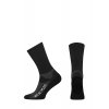 Zimní ponožky na kolo Merino PRIMALOFT Black Černá