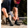 Zimní ponožky na kolo Merino PRIMALOFT Black Černá