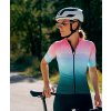 Dámský cyklo dres FLEURETTE Shaded Stínovaná růžově modrá