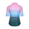 Dámský cyklo dres FLEURETTE Shaded Stínovaná růžově modrá