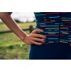 Dámský dres na kolo FRANCINE - Neon námořní modrá