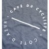 Tričko dámské s bílým nápisem CAFÉ DU CYCLISTE - námořní modrá