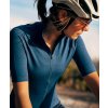 Dámský cyklo dres MERINO MARINA Peacock Blue Paví modrá